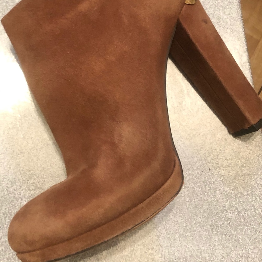 Michael Kros Haven Brown Suede Platform Heels